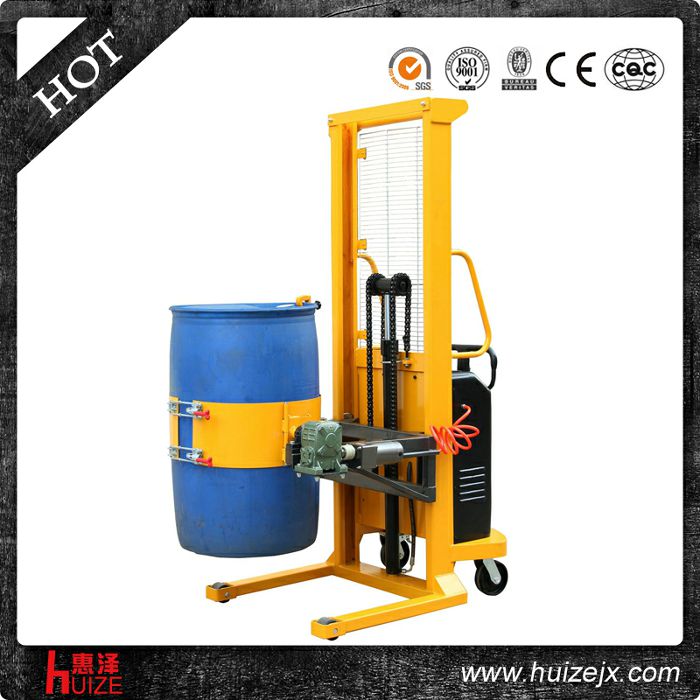 半電動多功能油桶車（單門架，夾塑桶）